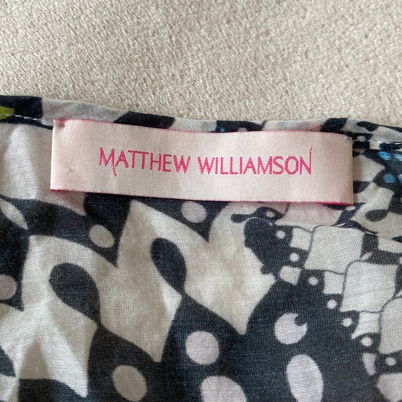 Matthew Williamson silk blend beach cover up, very colorful, multi, size 12 - Picture 10 of 15